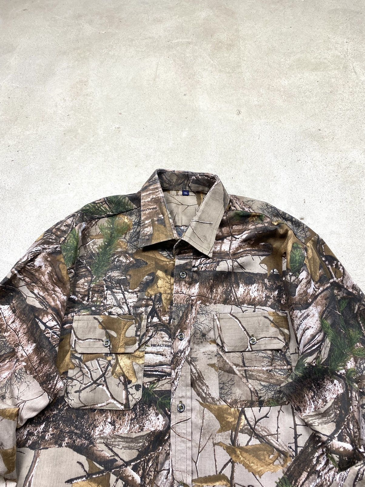 Vintage Vintage 1990s Forest Tree Camouflage Shirt Y2K Hype Size US XL / EU 56 / 4 - 4 Thumbnail