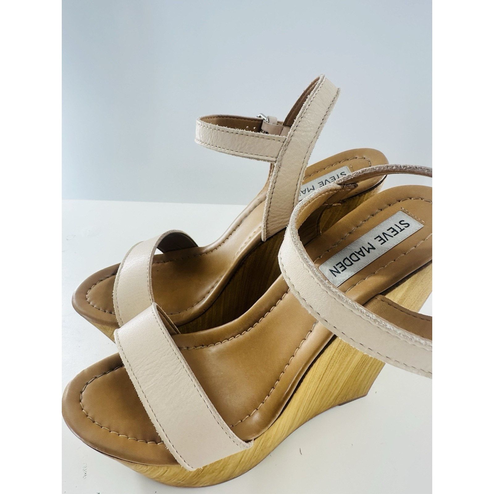 Steve Madden Steve Madden woman’s Takkenn Strappy Wedge sandals size 8 Size US 8 / IT 38 - 2 Thumbnail