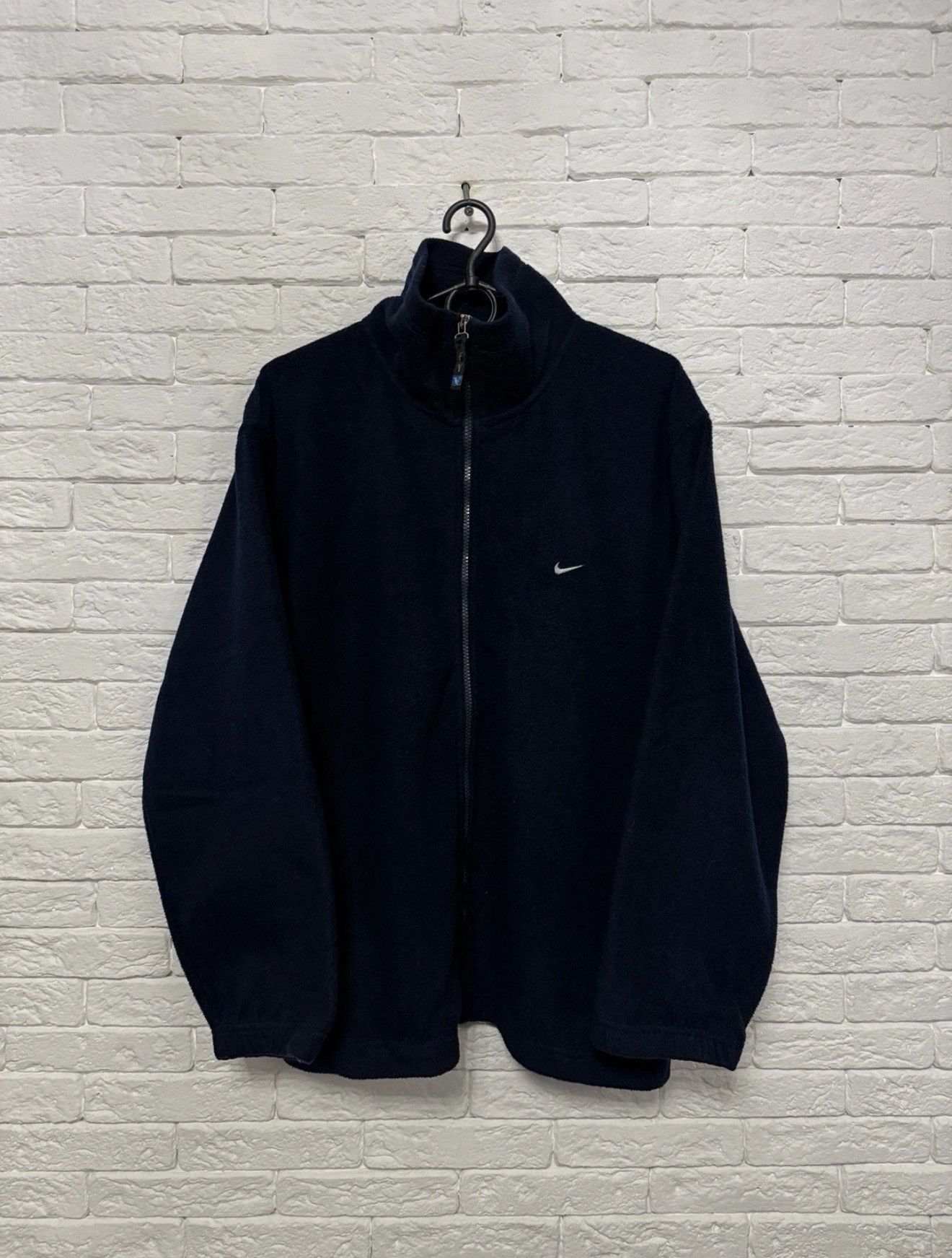 Vintage NIke Fleece Jacket Full Zip Sz L