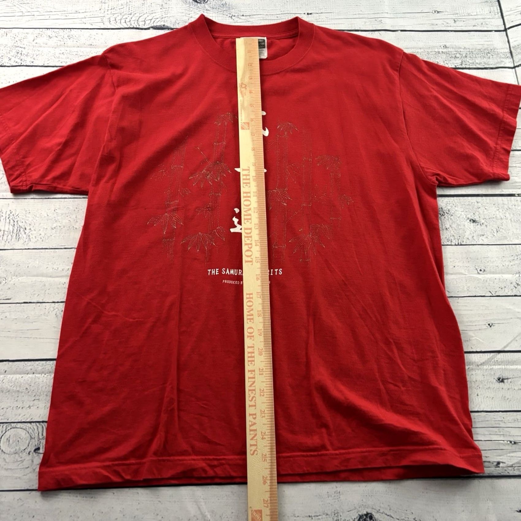 Vintage Kimono Japan The Samurai Spirits Short Sleeve T Shirt Red Mens L Size US L / EU 52-54 / 3 - 3 Thumbnail