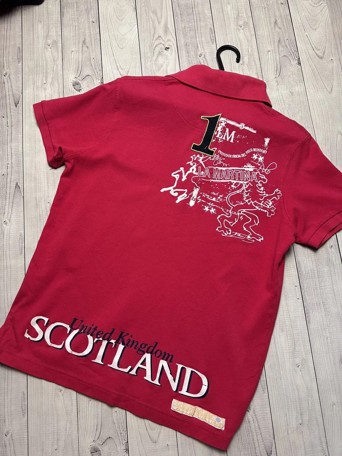 La Martina Vintage La Martina polo United Kingdom Scotland pink M Size US M / EU 48-50 / 2 - 2 Thumbnail