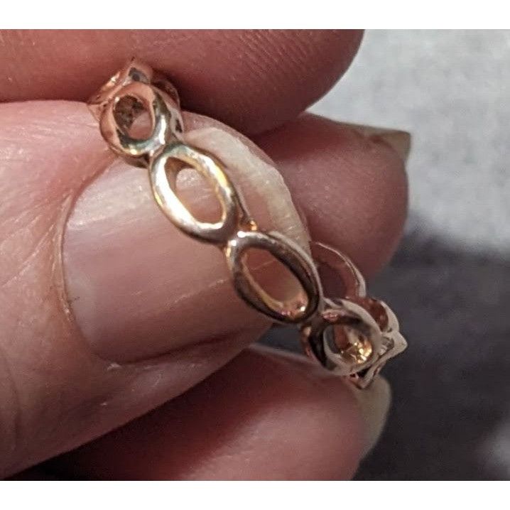 Other Open Link Rose Gold Tone Casual Fashion Ring Size 9 Size ONE SIZE - 3 Thumbnail