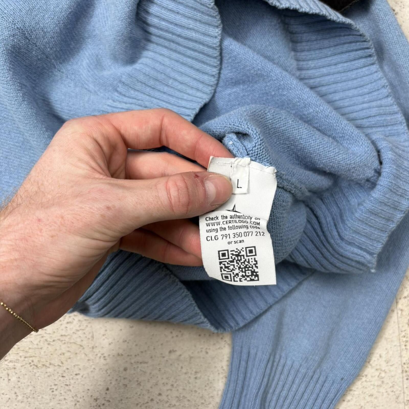 Stone Island Stone Island Quarter Zip Jumper (L) Size US L / EU 52-54 / 3 - 5 Thumbnail