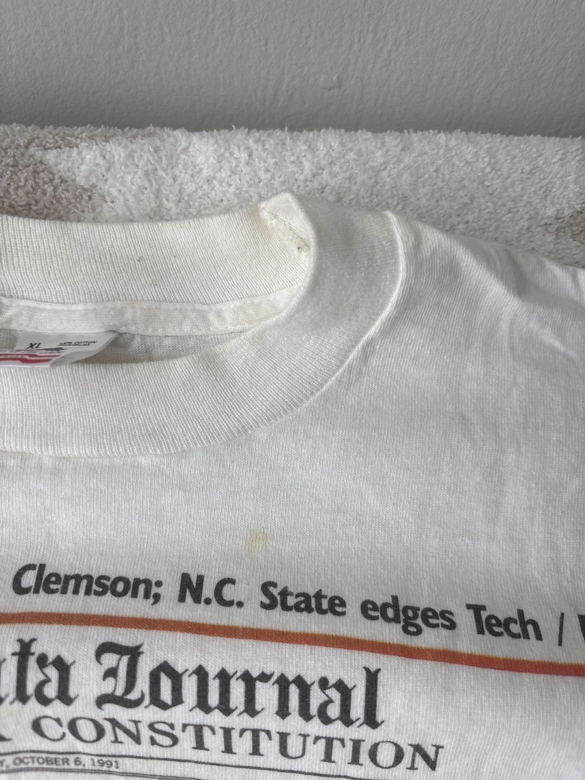 Fruit Of The Loom Vintage Atlanta Braves T-Shirt Size US XL / EU 56 / 4 - 1 Thumbnail