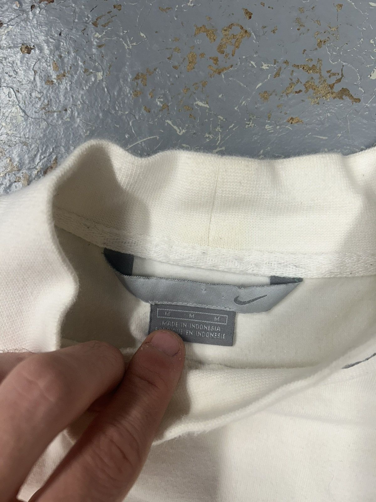 Nike × Vintage Crazy Vintage Y2K Essential White Nike Mockneck Long T-Shirt Size US L / EU 52-54 / 3 - 3 Thumbnail