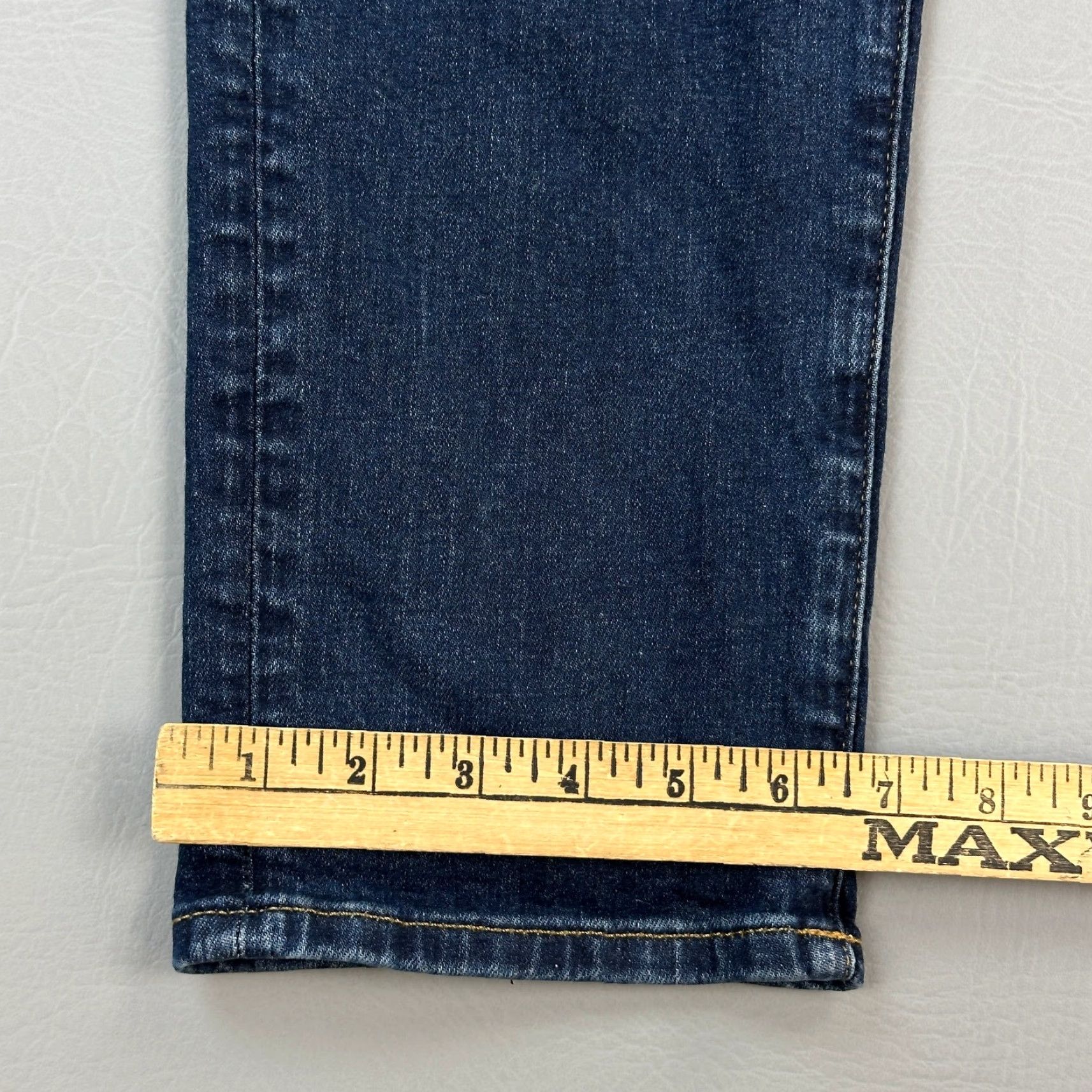 American Eagle Outfitters American Eagle Jeans Mens 34x34 Dark Wash Athletic Fit Stretch Casual Denim 5-Pocket 34x33 Blue Cotton Blend Size US 34 / EU 50 - 4 Thumbnail