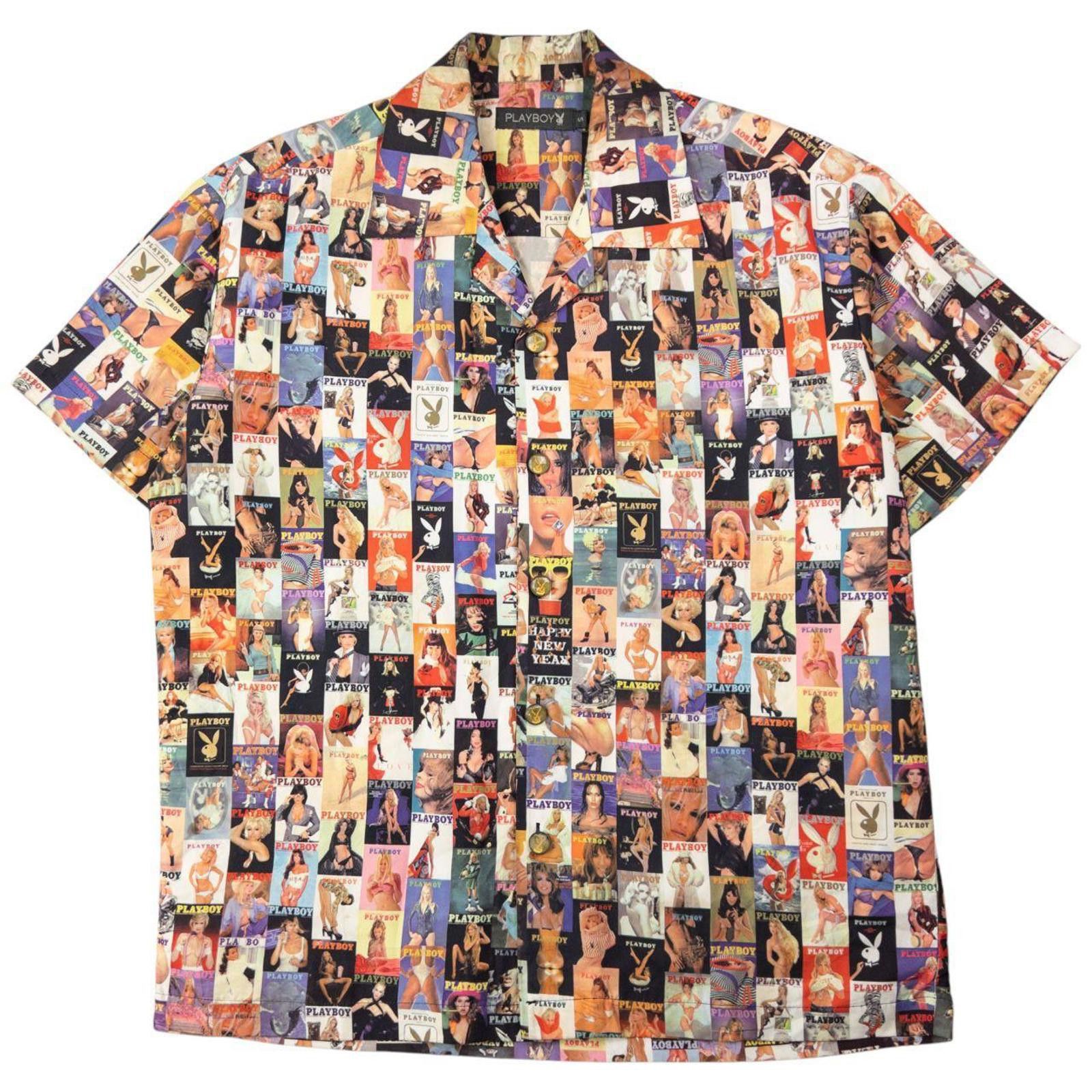 Playboy Vintage Playboy Magazine Cover Short Sleeve Button Up Size M Size US S / EU 44-46 / 1 - 1 Thumbnail