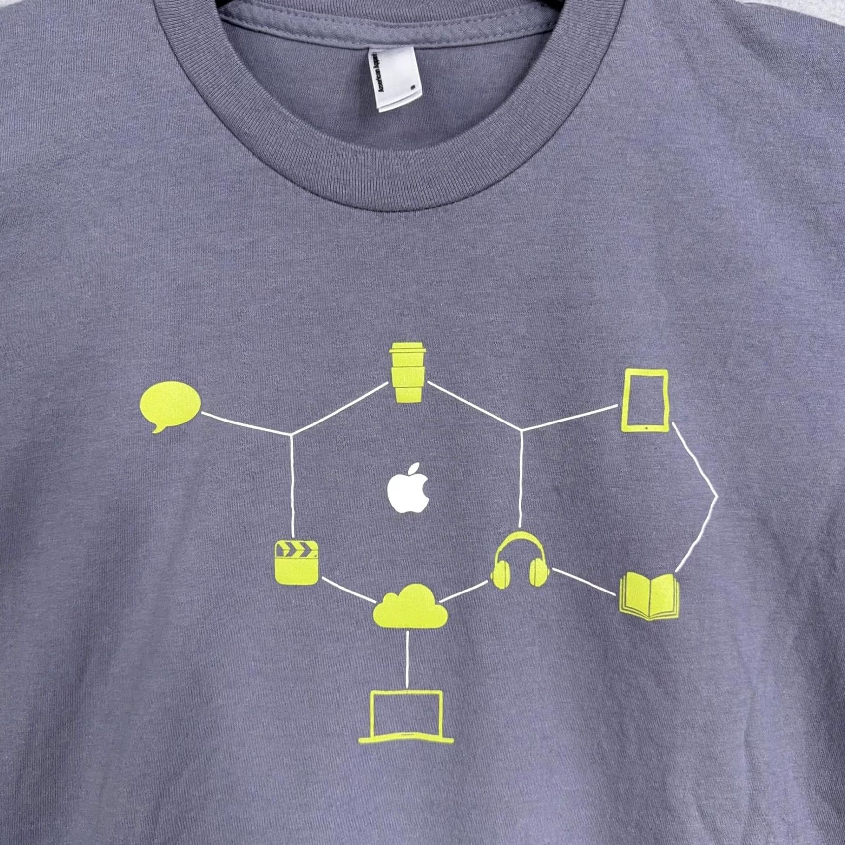 American Apparel American Apparel Apple Campus Rep Shirt Mens Small Gray Graphic Tee College Size US S / EU 44-46 / 1 - 2 Thumbnail