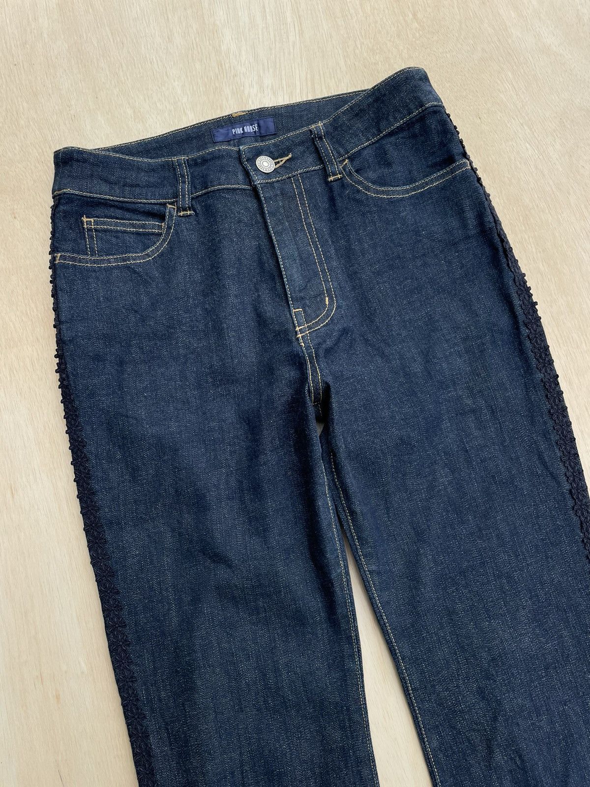 Hysteric Glamour × If Six Was Nine × Japanese Brand Pink House Flare Jeans Gothic Boot Cut Size 28" / US 6 / IT 42 - 8 Thumbnail