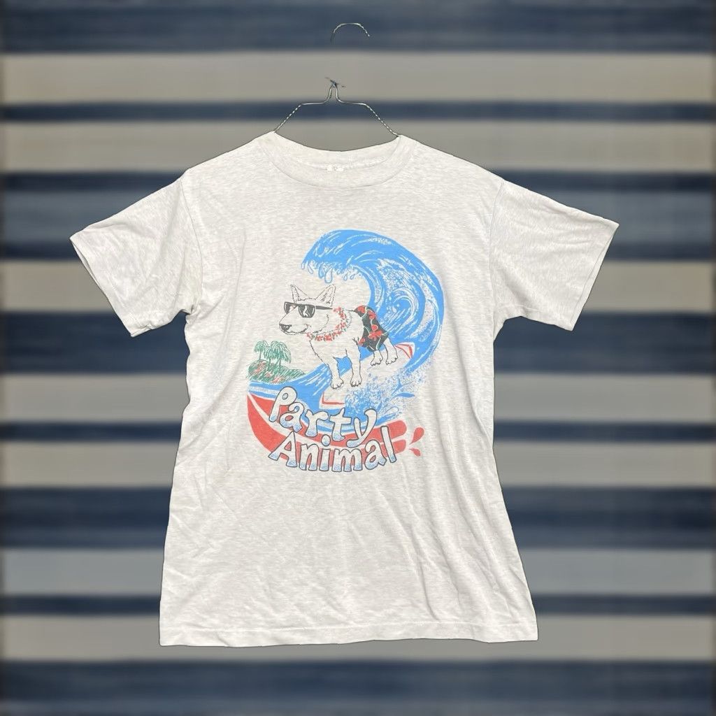 Vintage VINTAGE Bud Light Spuds Mackenzie Shirt Mens Small 1980s Brown Graphic Tee Unisex S Mens Size US S / EU 44-46 / 1 - 1 Thumbnail