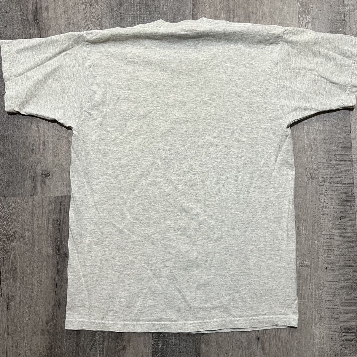 Fruit Of The Loom × Vintage VTG Helms Aero Service Grey New York Aviation Pilot T Shirt Size US L / EU 52-54 / 3 - 3 Thumbnail