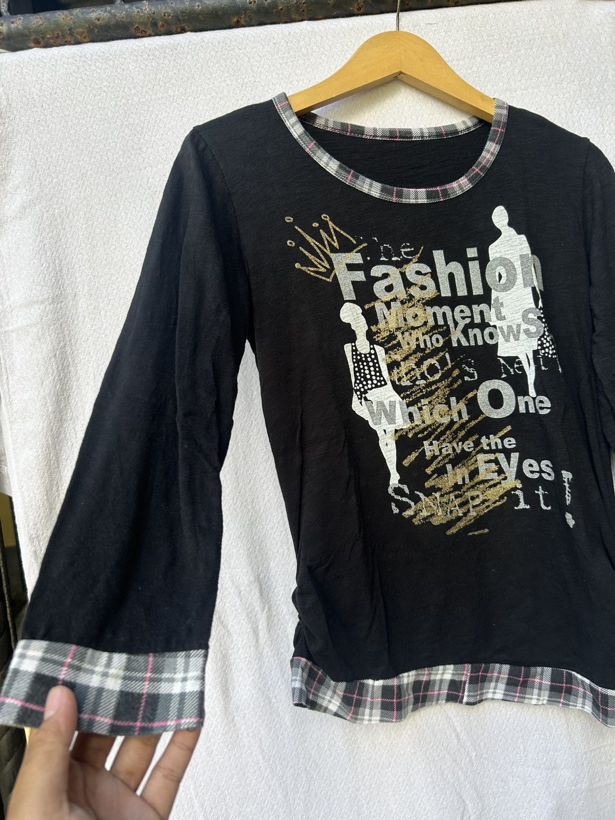 20471120 × Beauty Beast × Japanese Brand Japanese Assymetric Style Poem Longsleeve Size US M / EU 48-50 / 2 - 4 Thumbnail