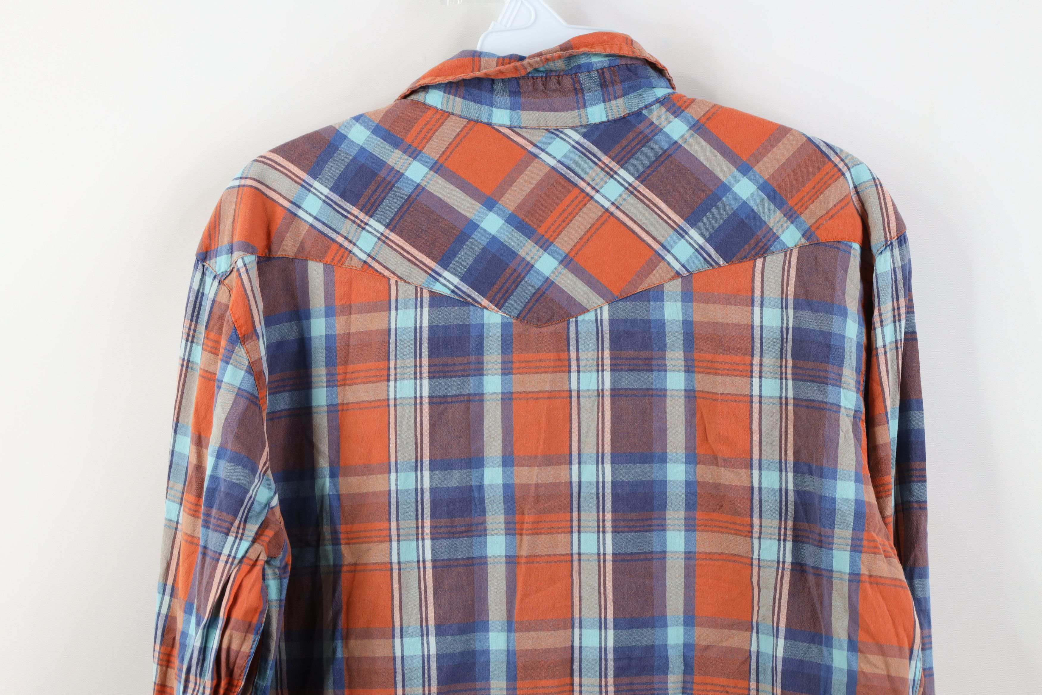 Salt Valley Vintage Salt Valley Western Madras Plaid Snap Button Shirt Size US M / EU 48-50 / 2 - 13 Thumbnail