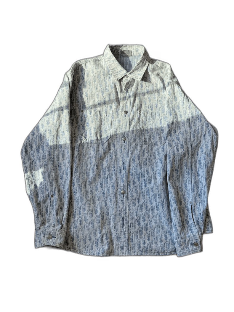 Dior Dior Blue Denim Patterned Shirt Jacket-2505 Size US L / EU 52-54 / 3 - 1 Thumbnail