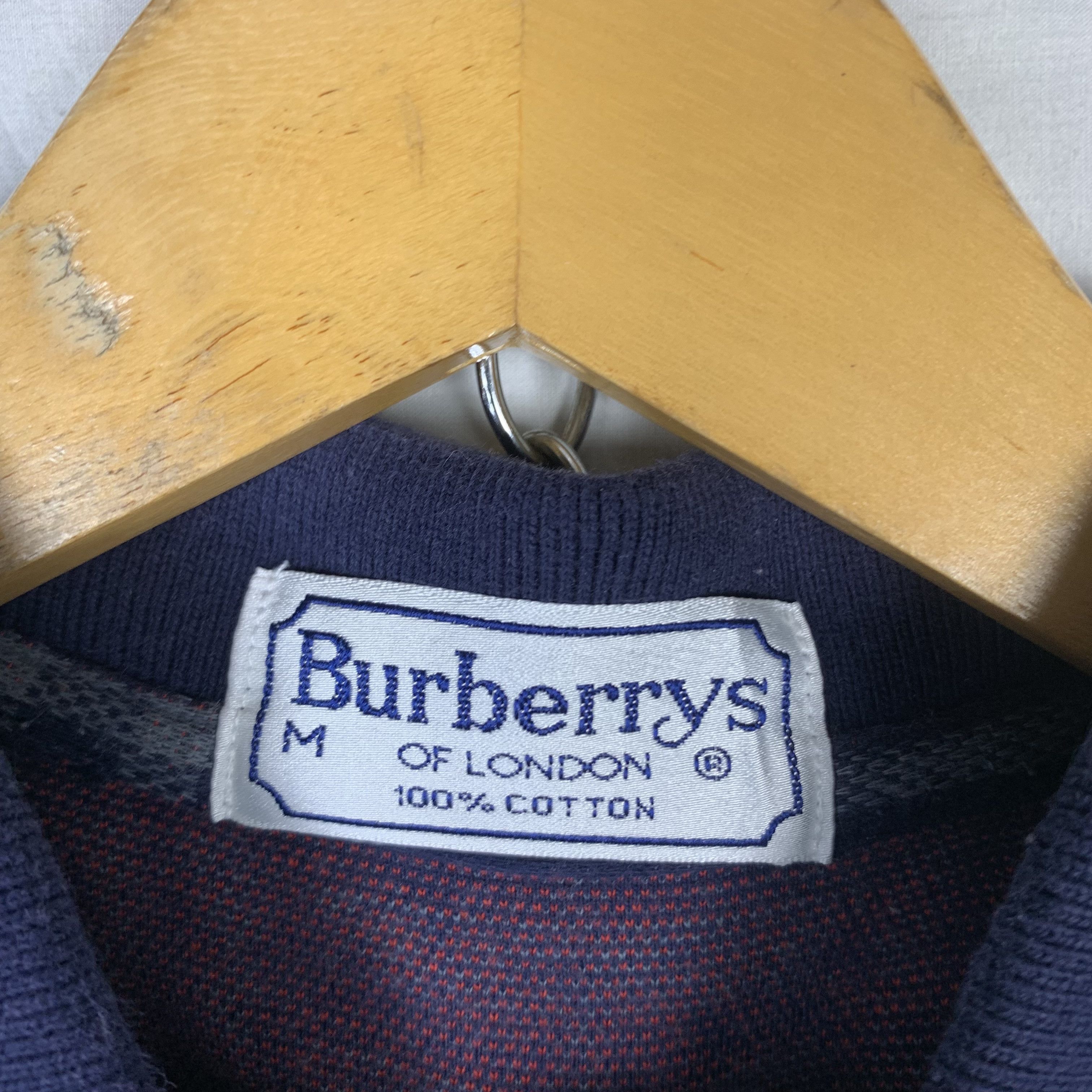 Burberry Vintage Burberry Longsleeve Polo Shirt Size US M / EU 48-50 / 2 - 6 Thumbnail