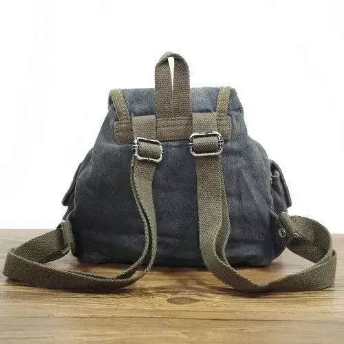 Japanese Brand Small Denim Backpack Size ONE SIZE - 3 Thumbnail