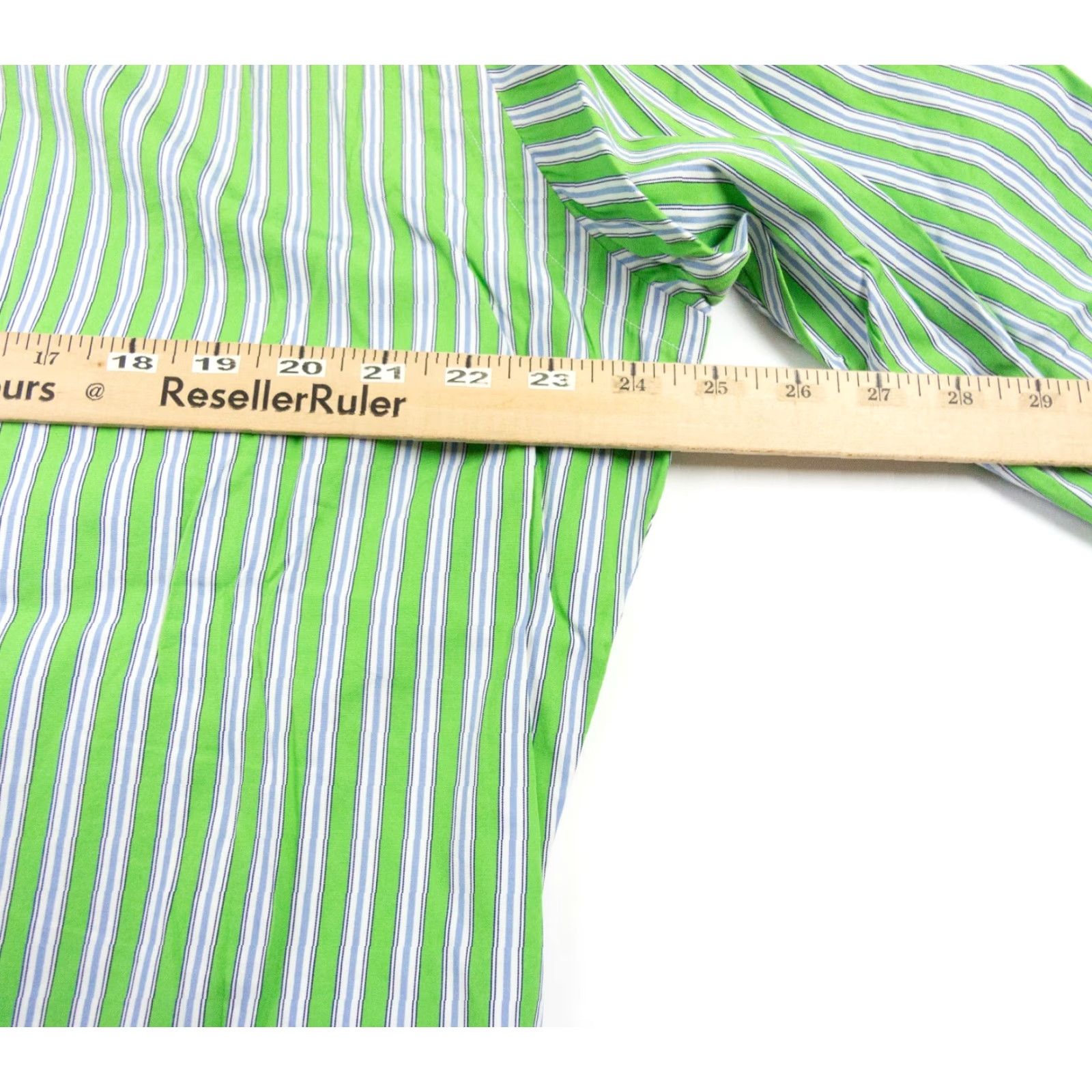 Polo Ralph Lauren VINTAGE Polo Ralph Lauren Button-Up Shirt Mens 16.5 32/33 Green Striped Regent Classic Preppy Size US L / EU 52-54 / 3 - 7 Thumbnail