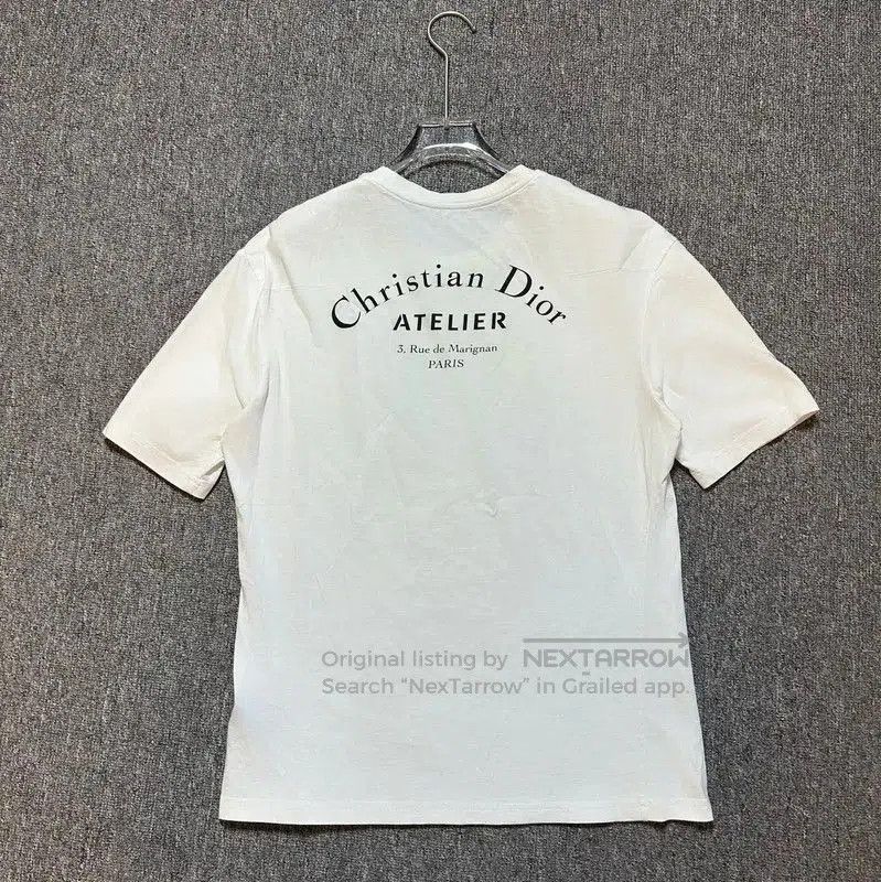 Dior Dior White Logo Print Short Sleeve T. Size S / US 4 / IT 40 - 4 Thumbnail
