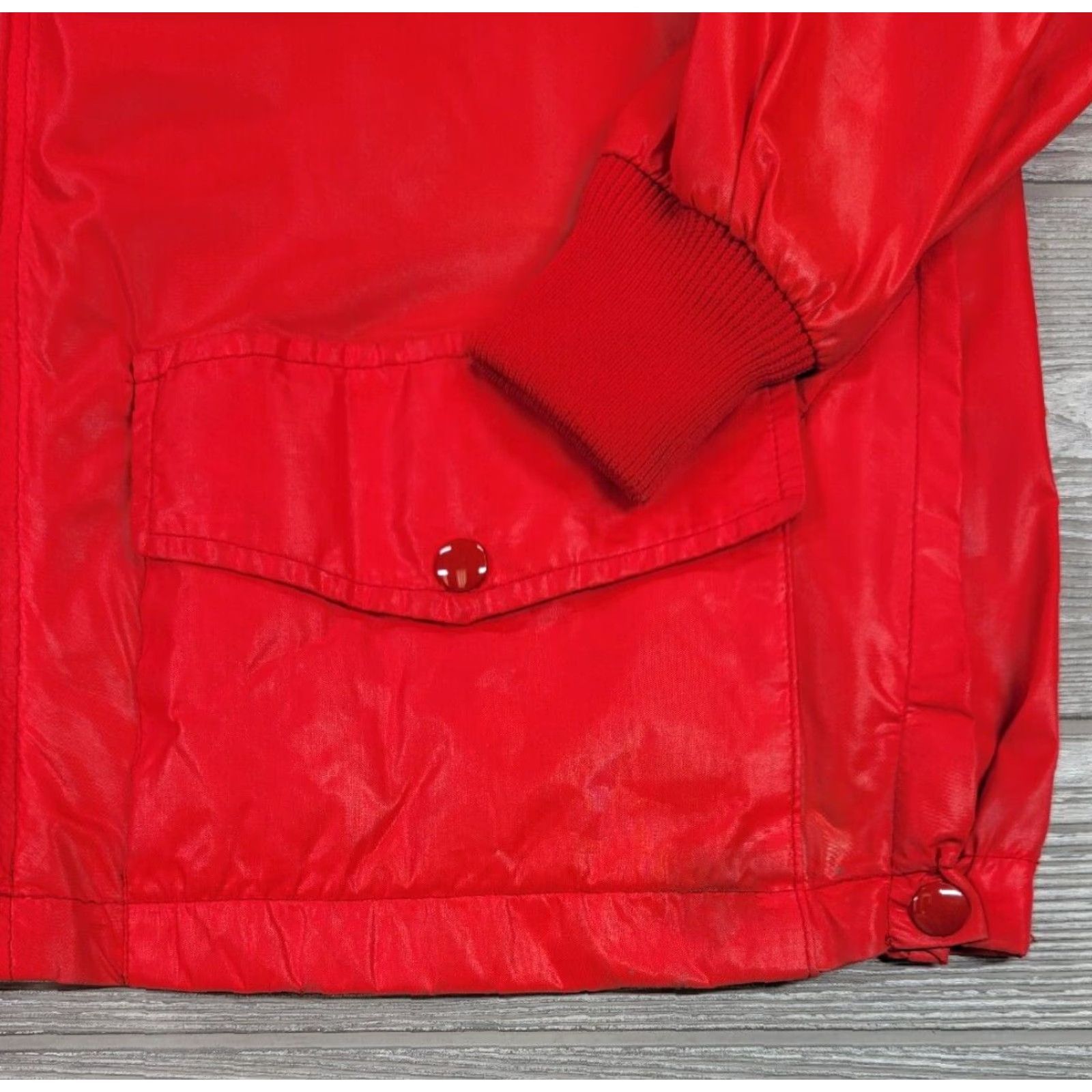 Vintage VINTAGE West Wind Jacket Mens Red Nylon Full Zip Windbreaker 1988 Olympics USA Logo Zipper Pull Size US M / EU 48-50 / 2 - 3 Thumbnail