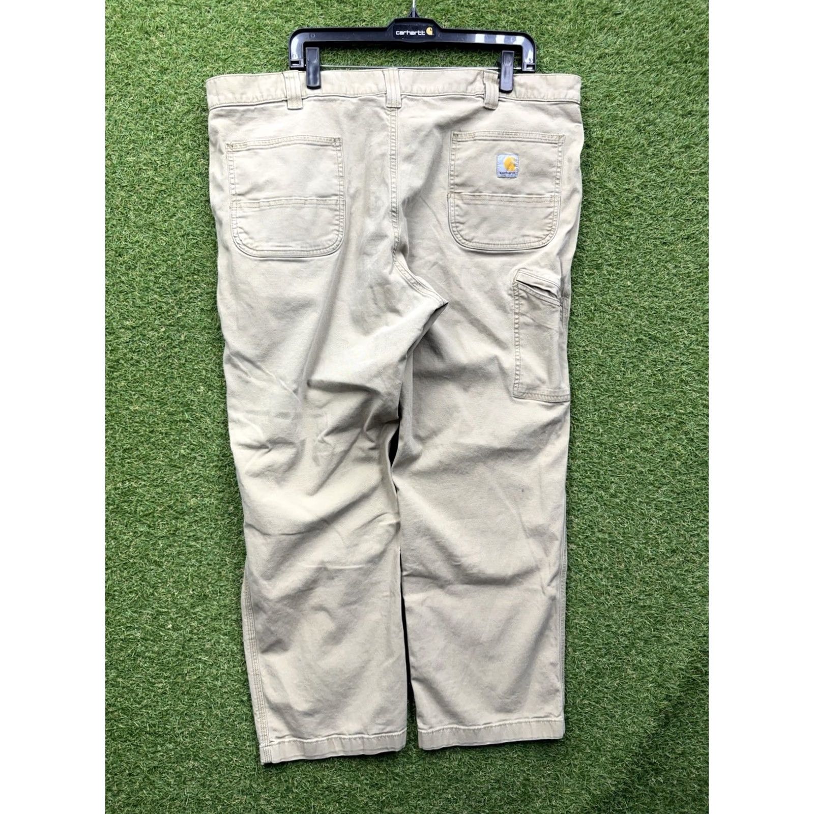 Carhartt Carhartt Carpenter Pants Mens 44x30 Workwear Cotton Beige Relaxed fit B324 FDK Pants Jeans Beige Carhartt Mens 44 Relaxed 30 Inseam 5-Pocket Size US 44 / EU 60 - 2 Thumbnail