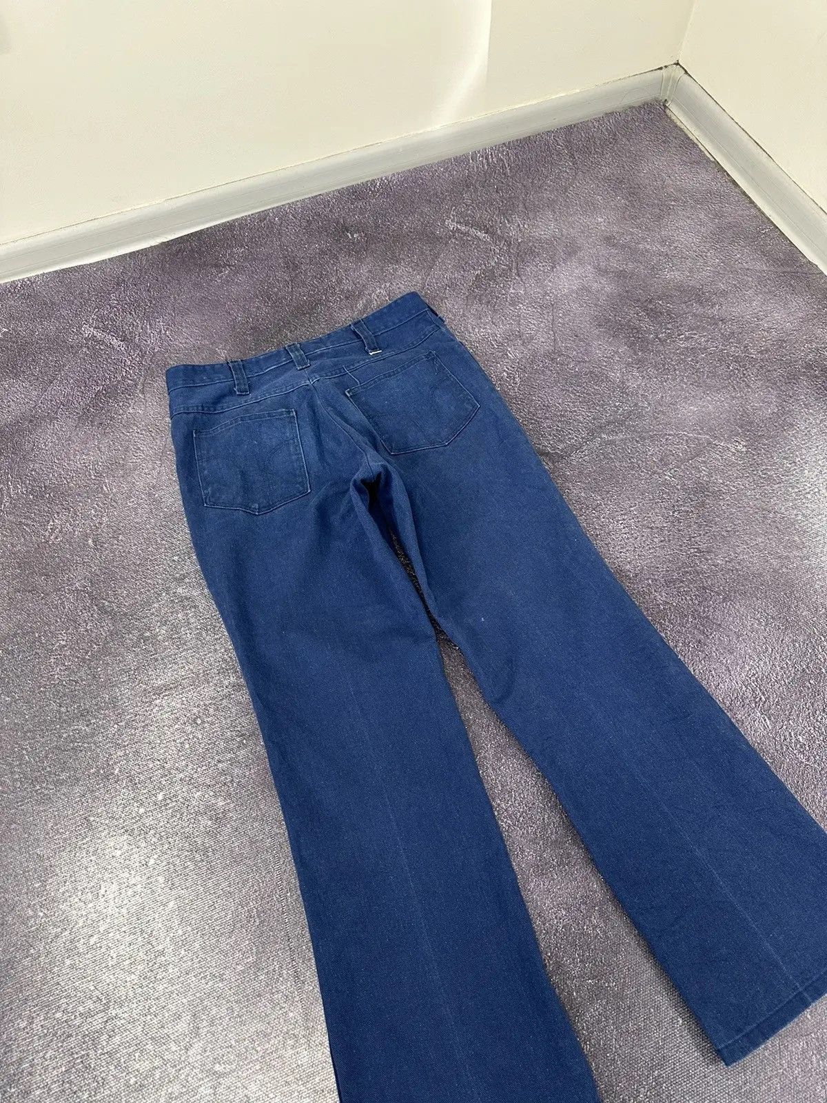 Dickies × Vintage Vintage 90s Dickies American Blue Work Hype Flared Jeans Size US 33 - 3 Thumbnail
