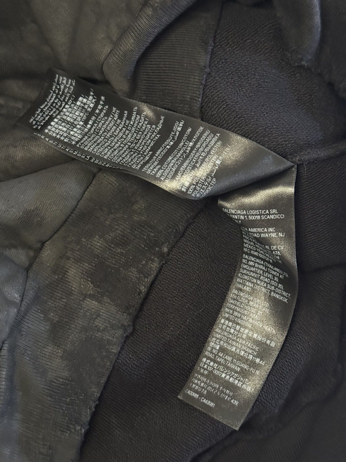 Balenciaga Balenciaga Mud Black Gaffer Hoodie Winter 22 360 Show Size US M / EU 48-50 / 2 - 10 Thumbnail