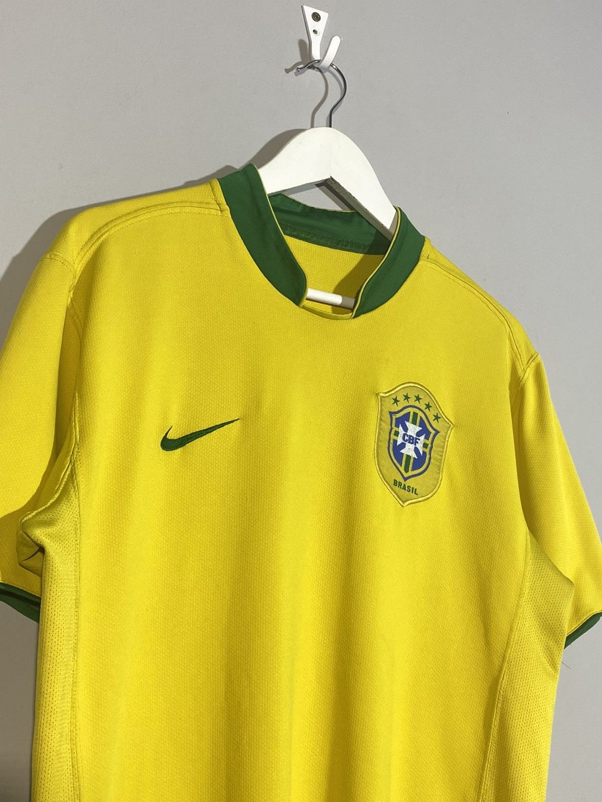 Nike Vintage 00s Nike Brazil National Team Retro Soccer Jersey Size US M / EU 48-50 / 2 - 2 Thumbnail