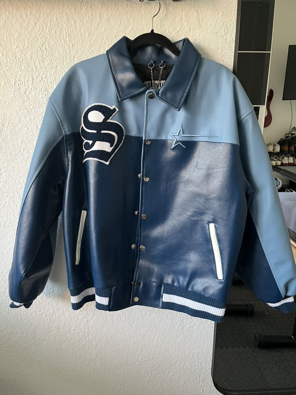 Selective Studios Full Leather Varisity Jacket