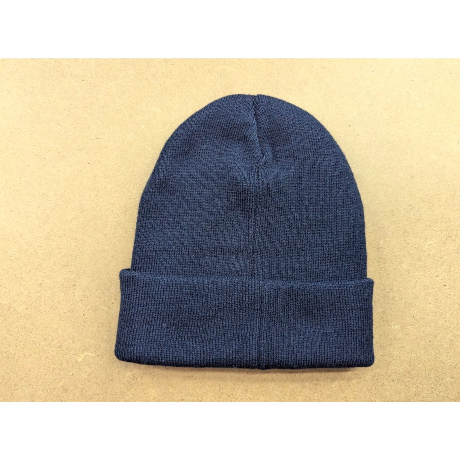 Save The Duck Save the Duck Beanie Hat One Size Cuffed Stretch Marine Blue Unisex Adults Knit Acrylic Beanie Size ONE SIZE - 3 Thumbnail