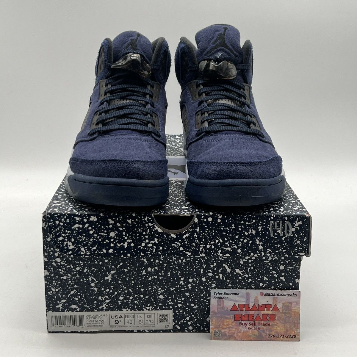 Jordan Brand Air Jordan 5 midnight navy Size US 9.5 / EU 42-43 - 2 Thumbnail