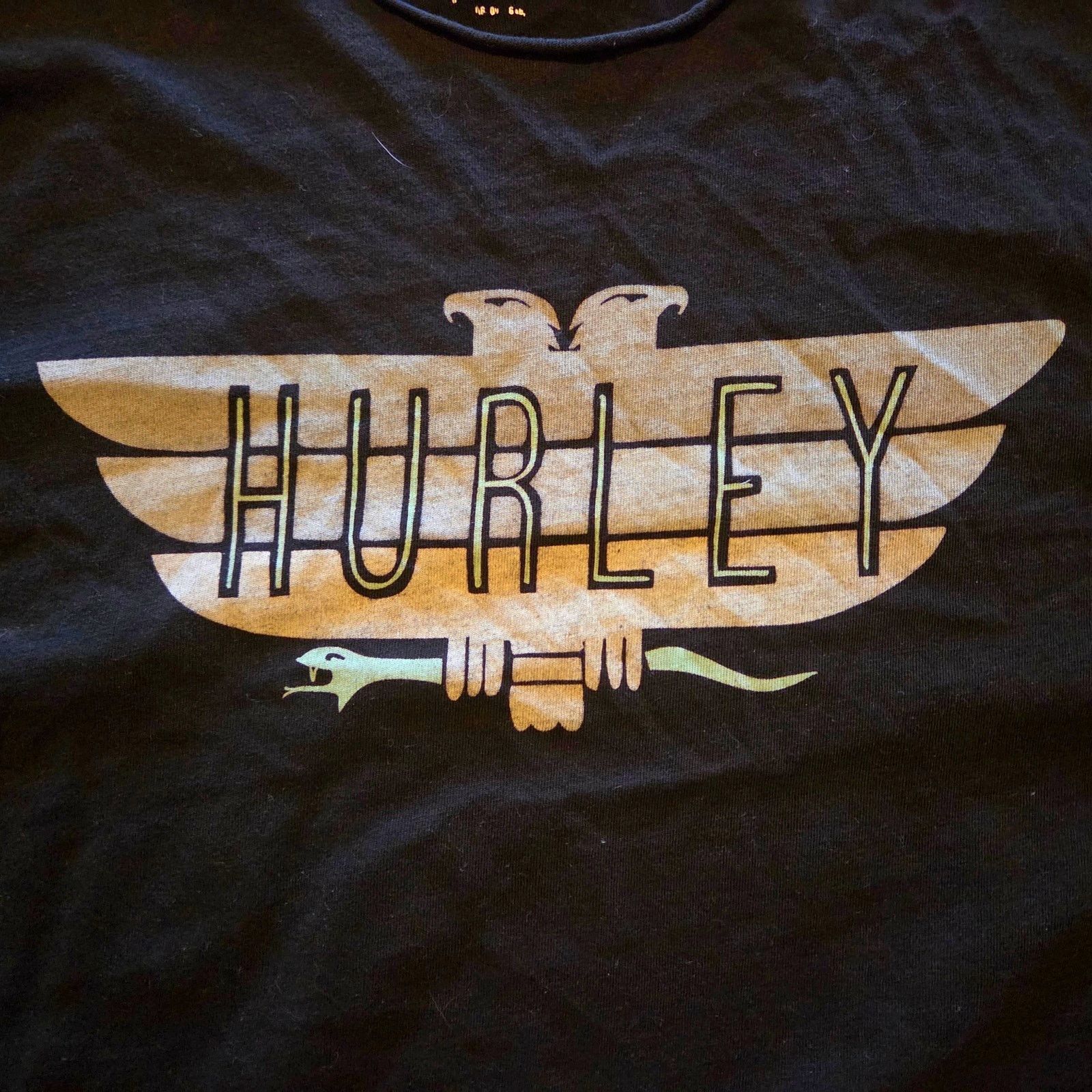 Hurley Hurley Women's Black Scoop Neck Low Cut T-Shirt - Size - Lg Size L / US 10 / IT 46 - 5 Thumbnail