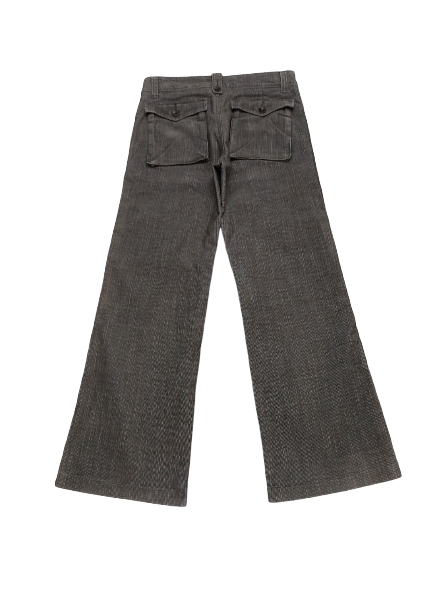 If Six Was Nine Flare Jeans Japan Corduroy Denim Bush Pants Bootcut Y2k Size US 31 - 11 Thumbnail