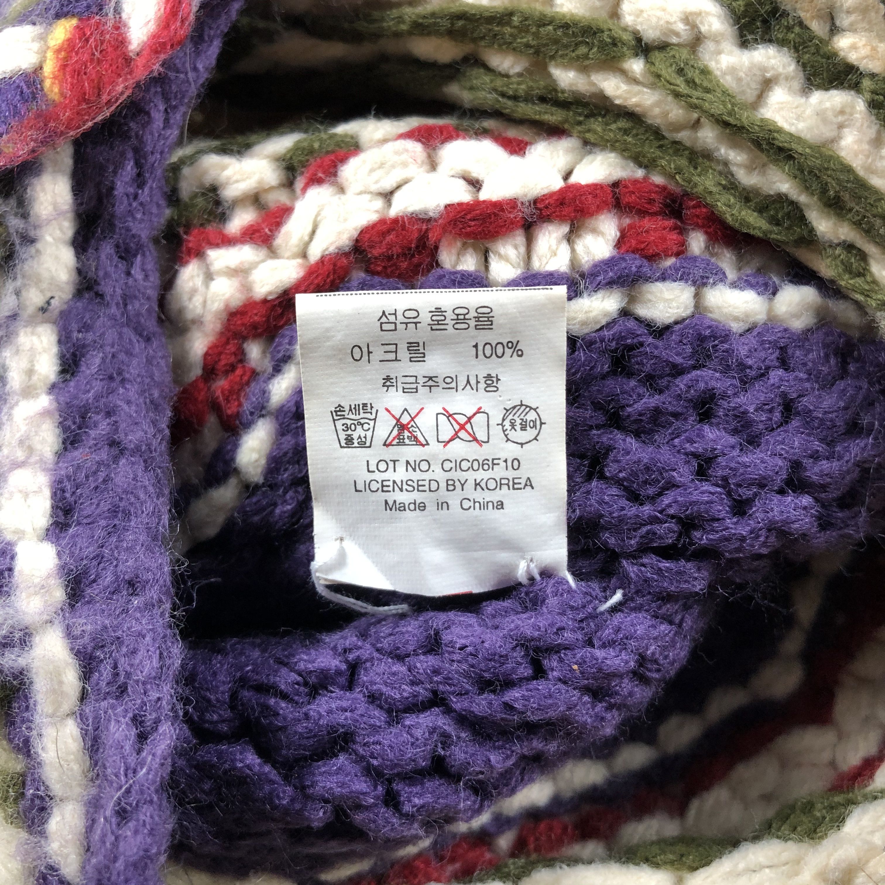Japanese Brand Crochet Cable Knit Earflap Beanie Size ONE SIZE - 5 Thumbnail