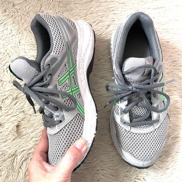Asics Asics GEL-Contend 5 Gray / Green Runners - 6US, light use! Size US 6 / IT 36 - 8 Thumbnail