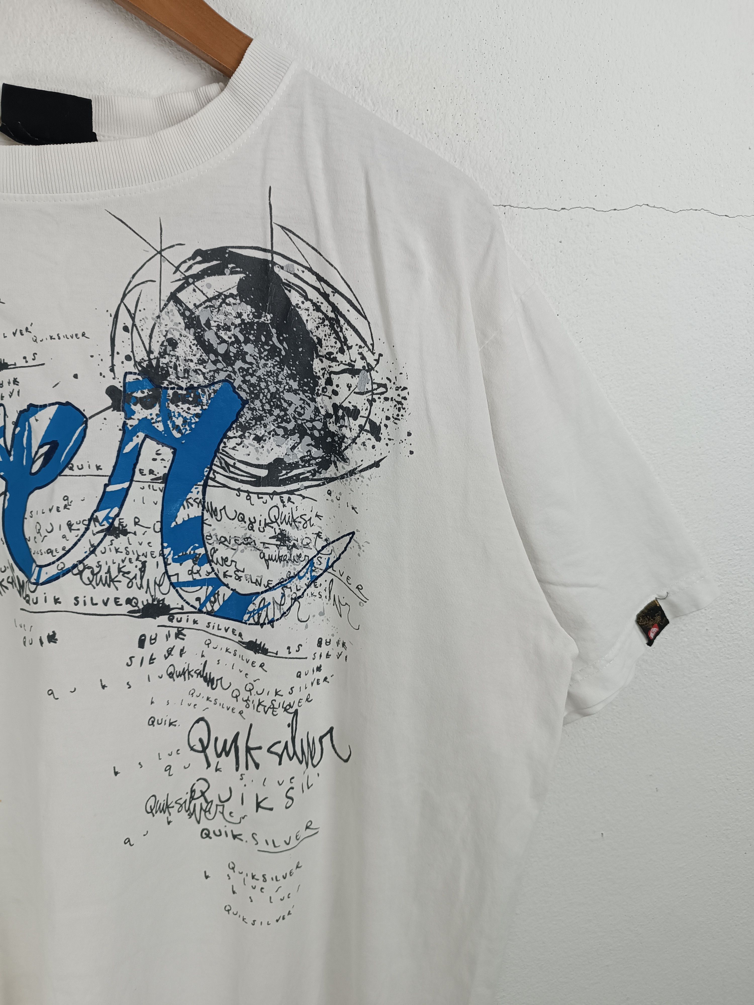 Quiksilver VINTAGE 90S QUIKSILVER CRAZY DESIGN Y2K STYLE VERY RARE Size US L / EU 52-54 / 3 - 6 Thumbnail