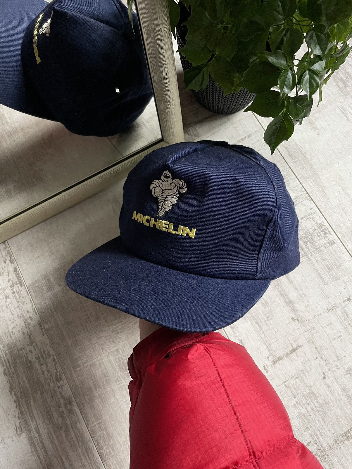 Japanese Brand × Vintage Michelin 90’s RARE Hat Cap Racing Vintage Y2K Blue Size ONE SIZE - 4 Thumbnail