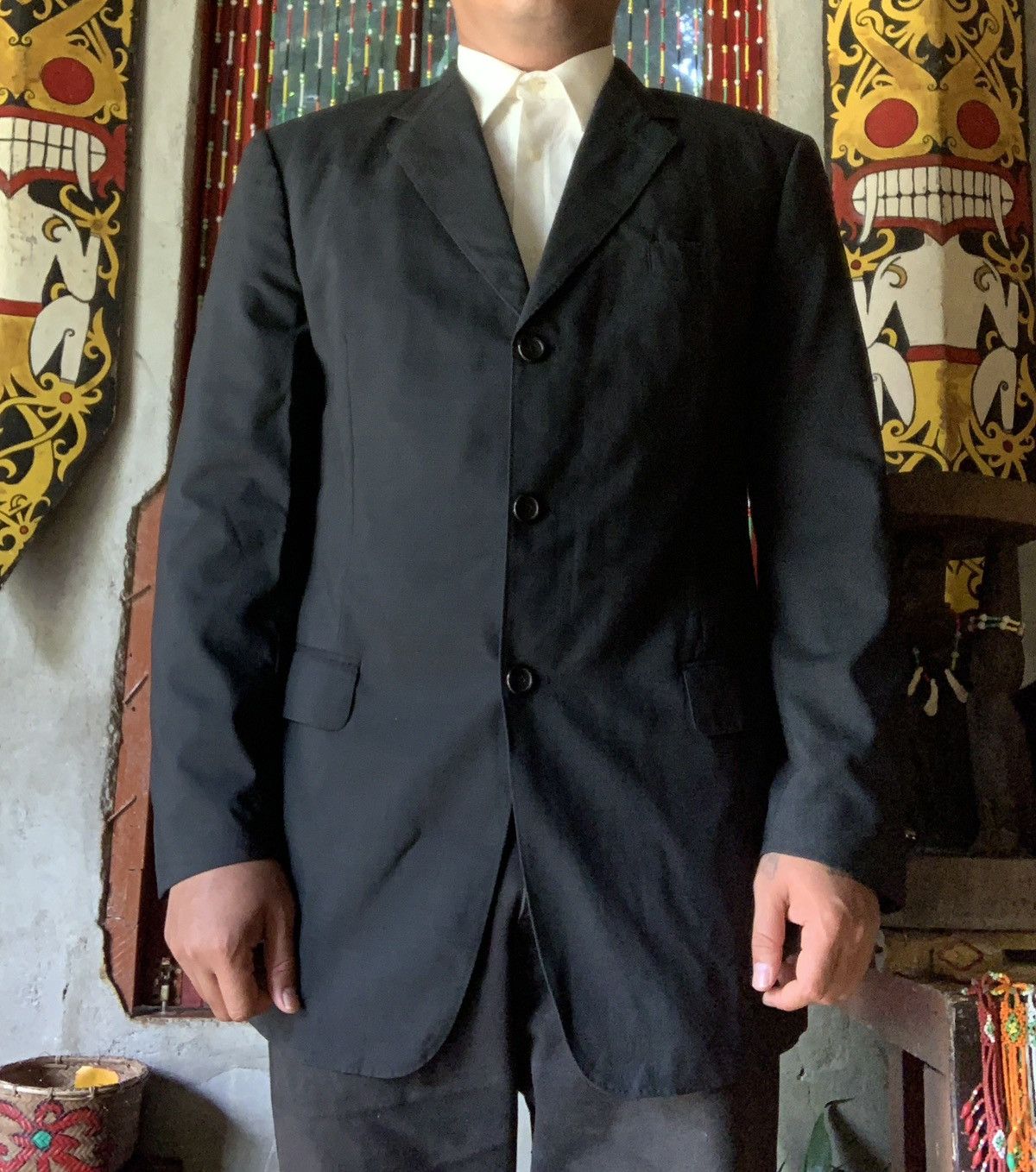 Loro Piana 2000s Loro Piana Italy for Durban Japan Wool Tuxedo Suit Size US L / EU 52-54 / 3 - 4 Thumbnail