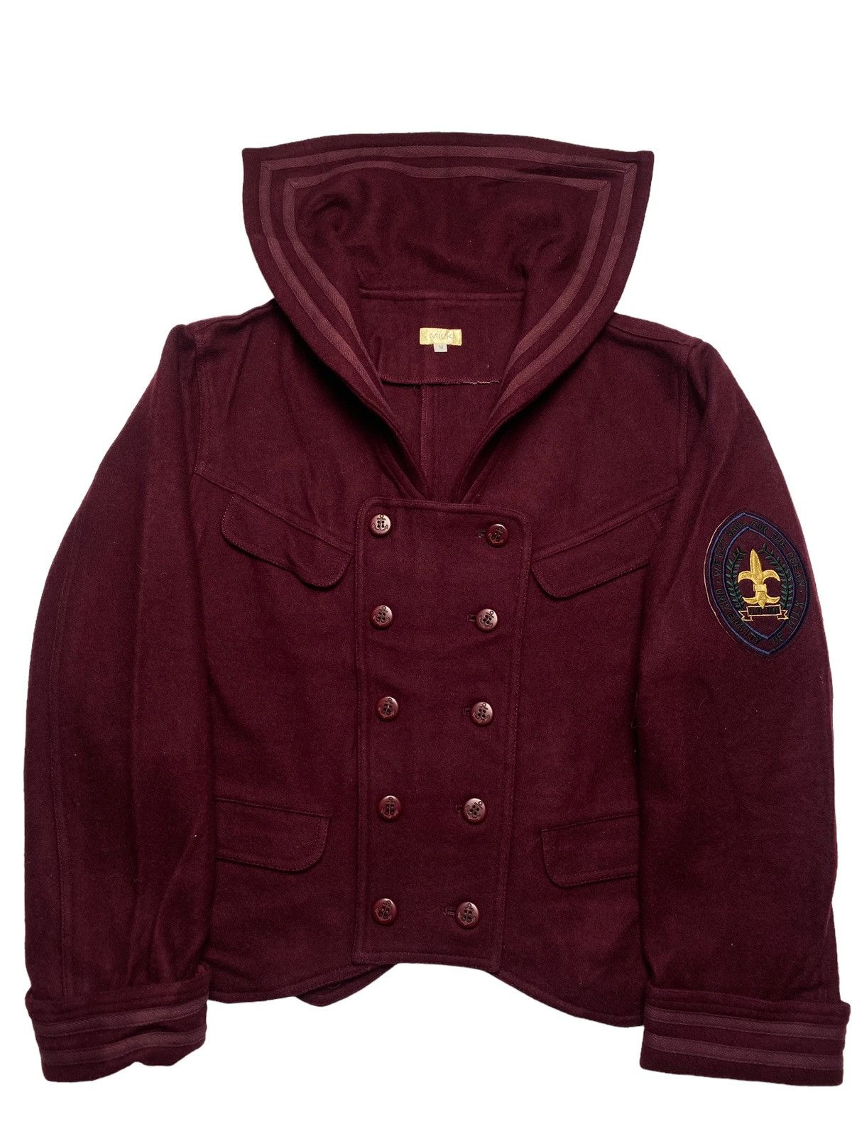 FW1990 Milk/Mikboy - Wool Sailor Jacket