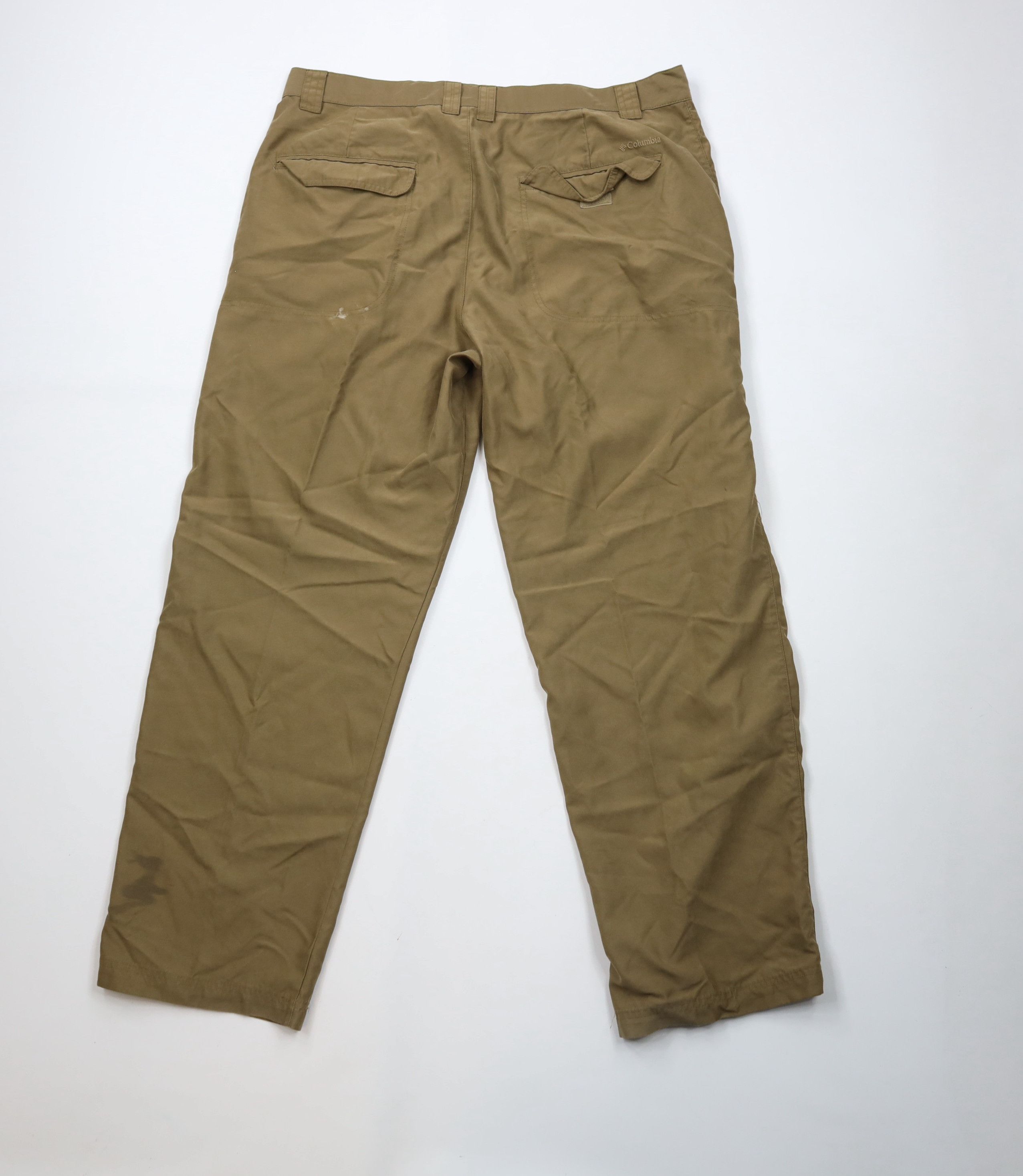 Columbia × Vintage Vintage Columbia Spell Out Wide Leg Microfiber Pants Brown Size US 40 / EU 56 - 10 Thumbnail