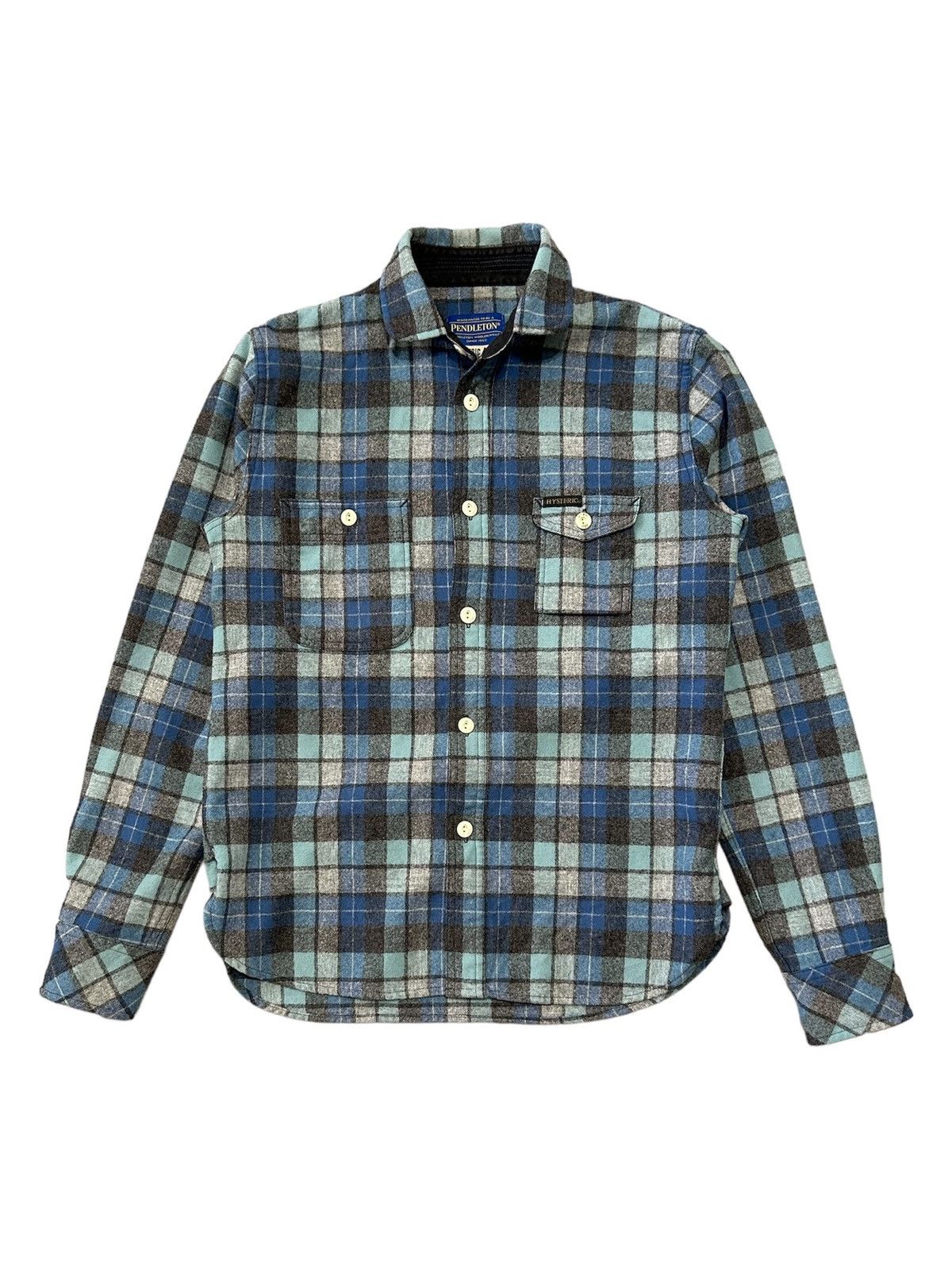 Hysteric Glamour × Japanese Brand × Vintage Hysteric Glamour x Pendleton Plaid Wool Shirt Size US M / EU 48-50 / 2 - 1 Thumbnail