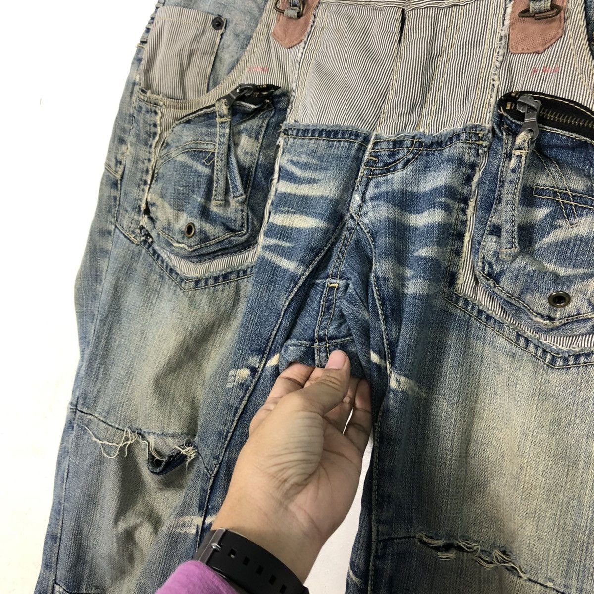 PPFM 🔥VINTAGE SKINNY DENIM JEANS PPFM BONDAGE PUNK DESIGN Size US 32 / EU 48 - 19 Thumbnail