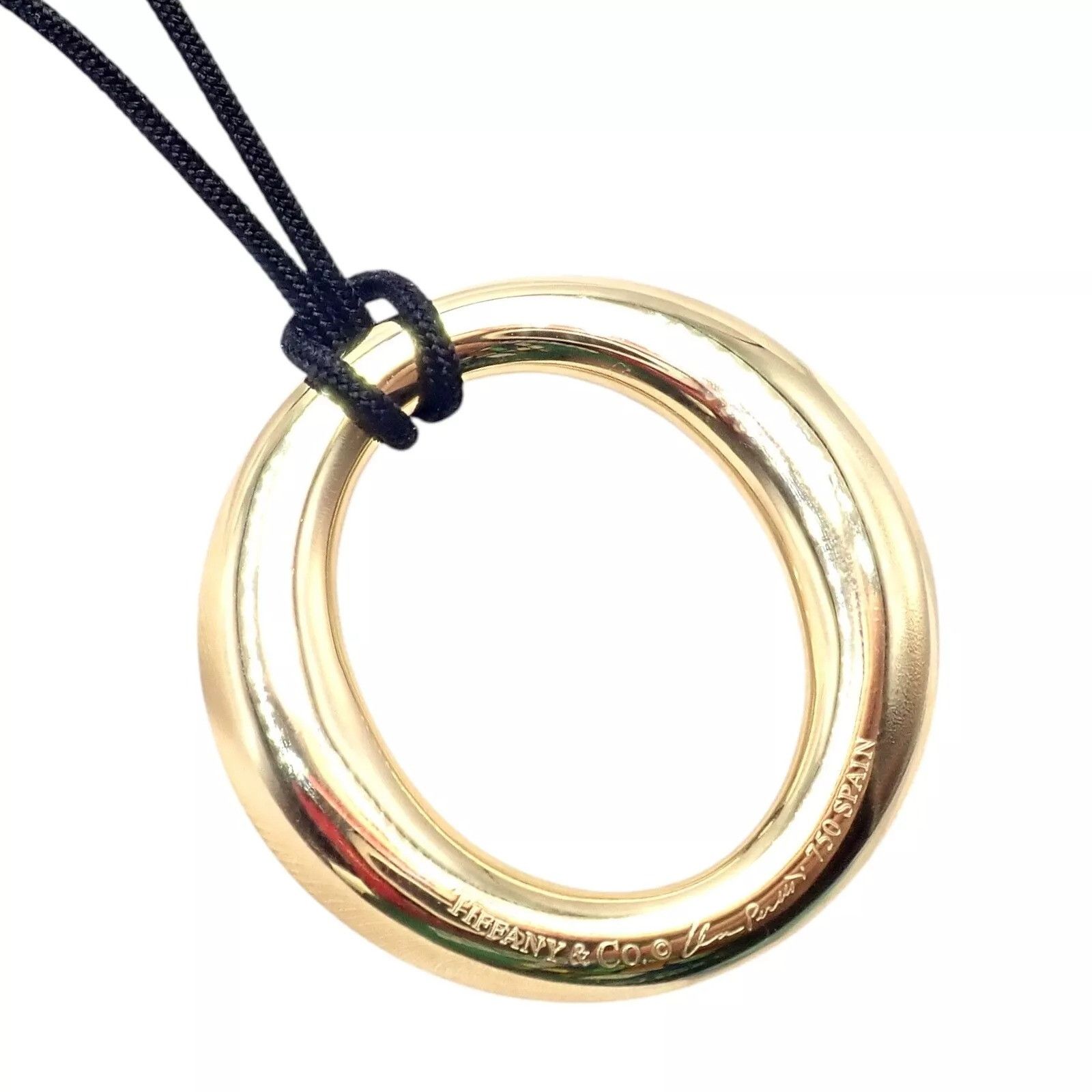 Tiffany & Co. 18k Yellow Gold Peretti 35mm Medium Sevillana Necklace Size ONE SIZE - 10 Thumbnail