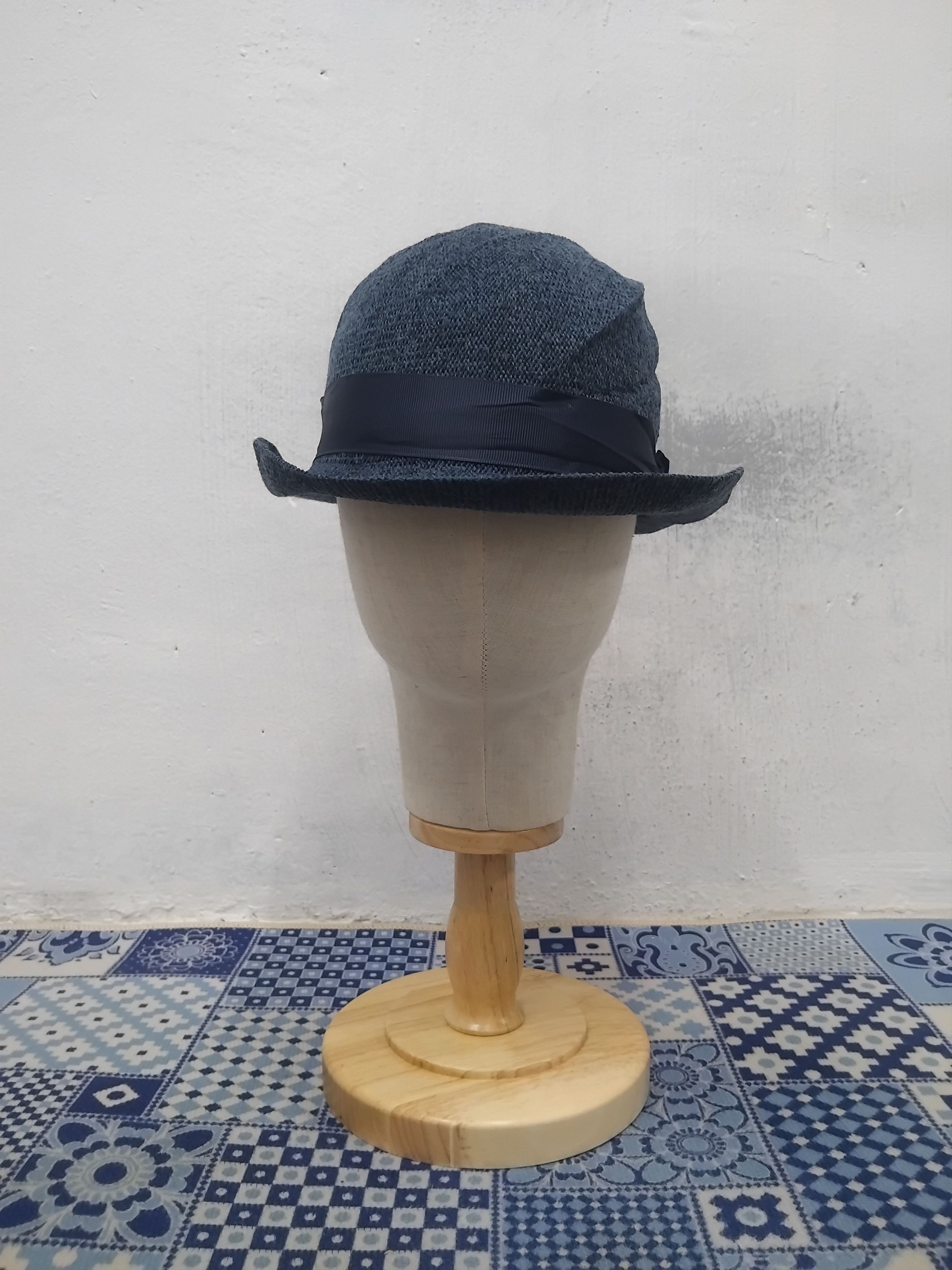 Japanese Brand 💥Uniqlo Blue colour fedora hat Size 38 - 7 Thumbnail