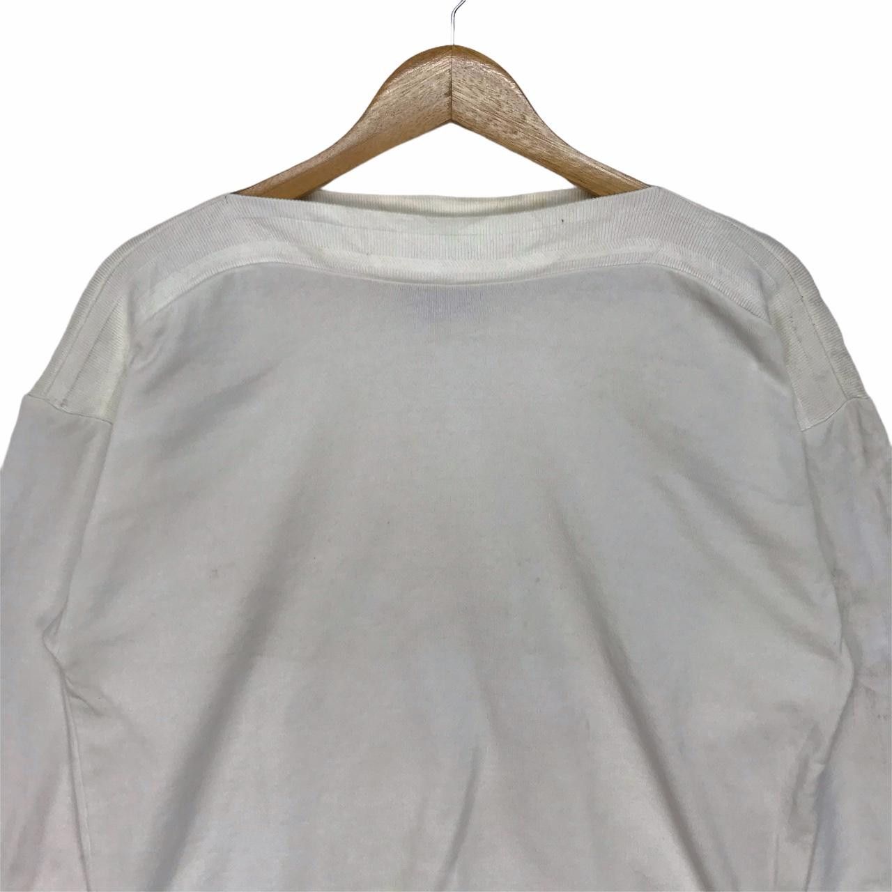SHIPS Vintage SHIPS Solid White Sweatshirt Made in Japan Pullover Size S / US 4 / IT 40 - 2 Thumbnail