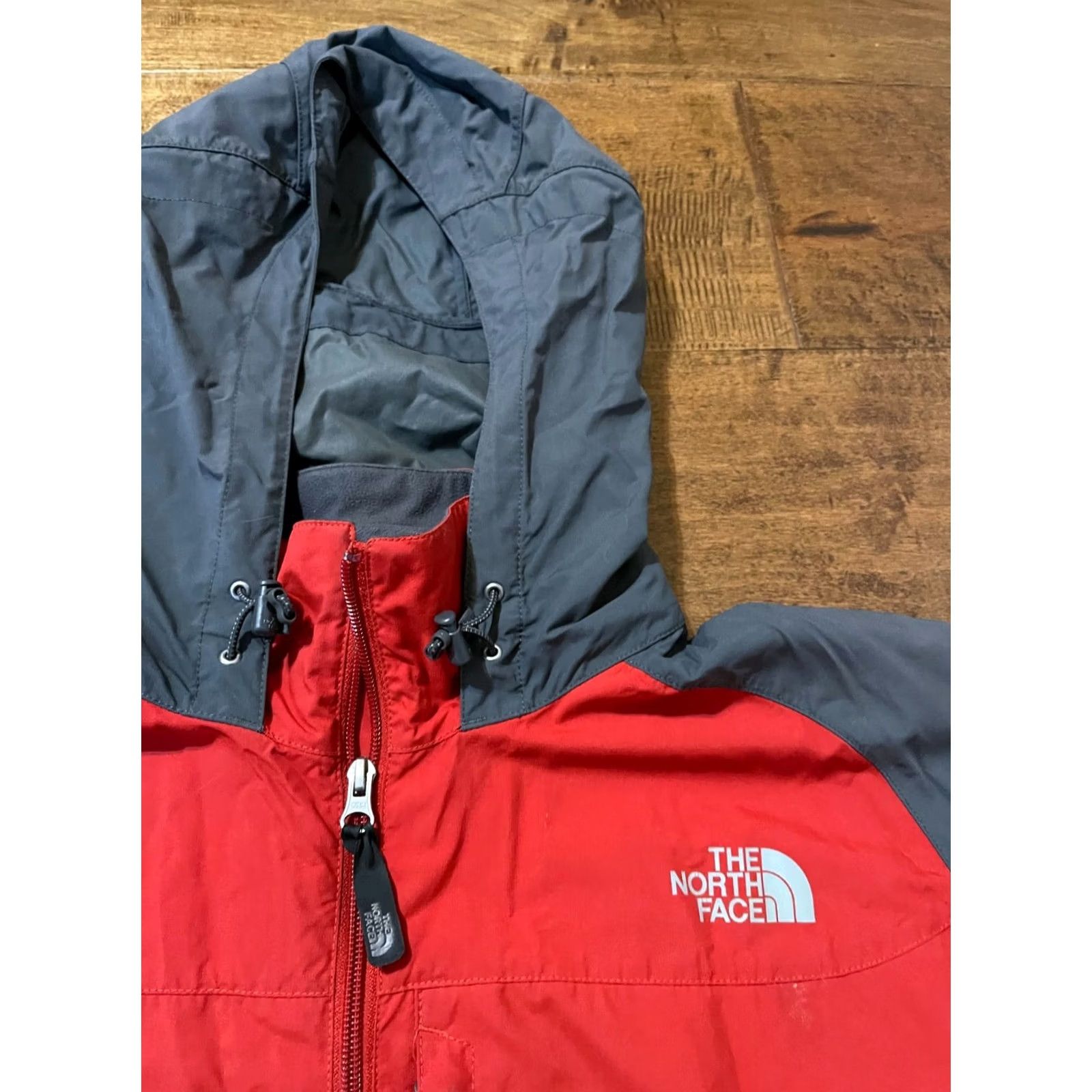 The North Face The North Face Windbreaker Jacket Hooded Geosphere Red/Orange Gray Men's Large Size US L / EU 52-54 / 3 - 4 Thumbnail