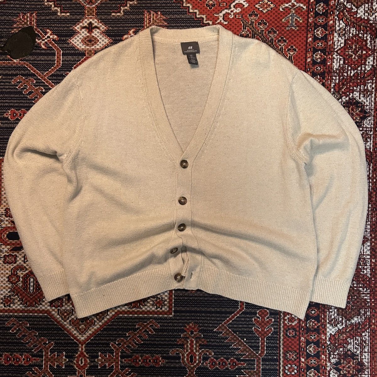 Golf le Fleur × H&M H&M CREAM CARDIGAN Size US L / EU 52-54 / 3 - 1 Preview