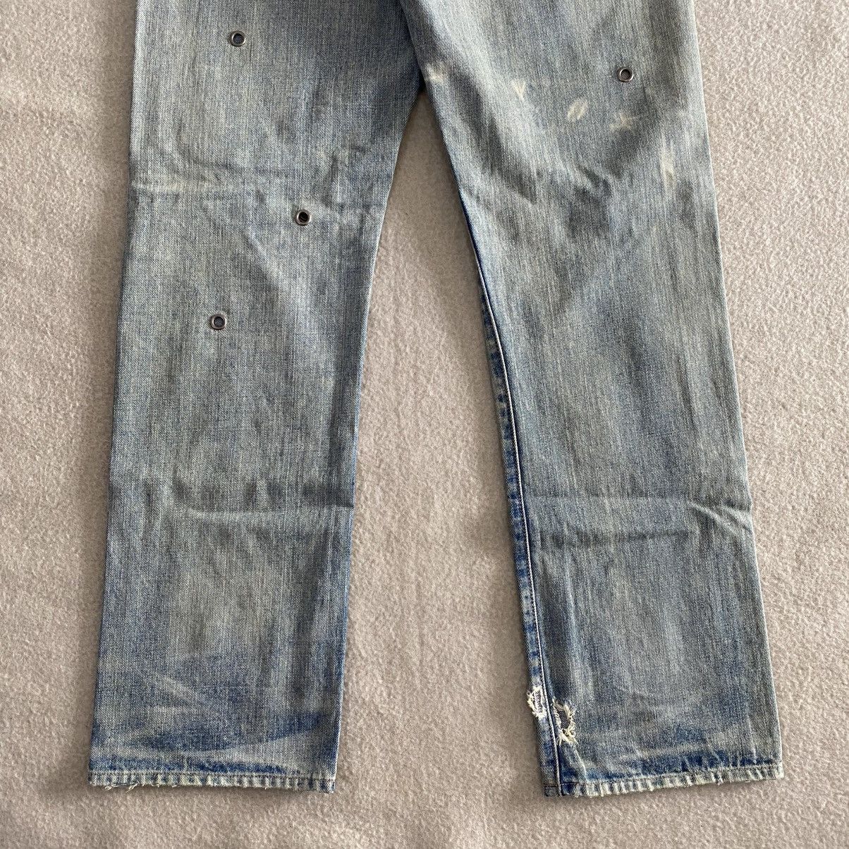 If Six Was Nine × Japanese Brand Rnainc Slang Distressed Sashiko Denim w32 Size US 32 / EU 48 - 8 Thumbnail