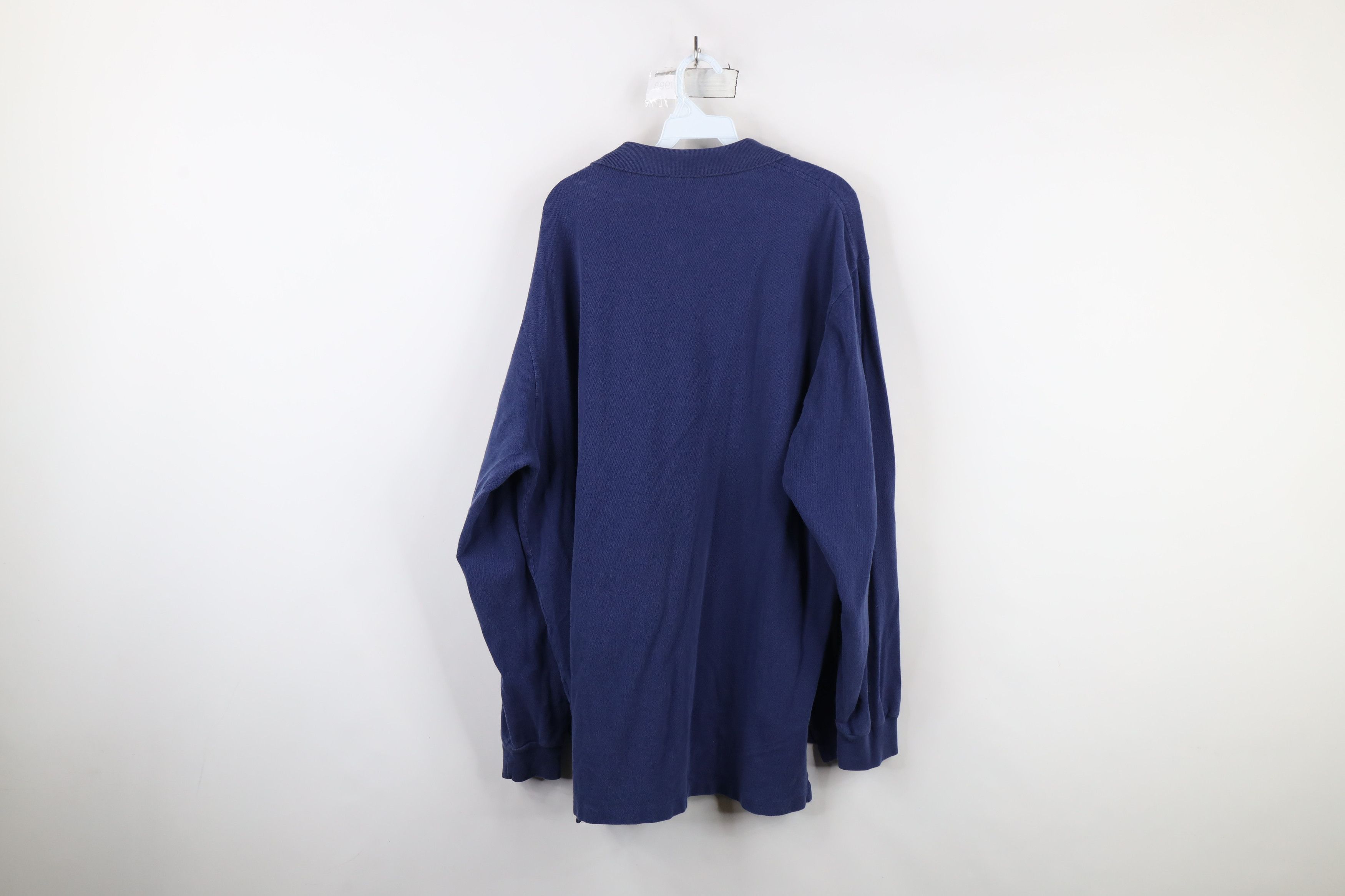 Ralph Lauren × Vintage Vintage 90s Ralph Lauren Cotton Knit Long Sleve Rugby Polo Size US XXL / EU 58 / 5 - 14 Thumbnail