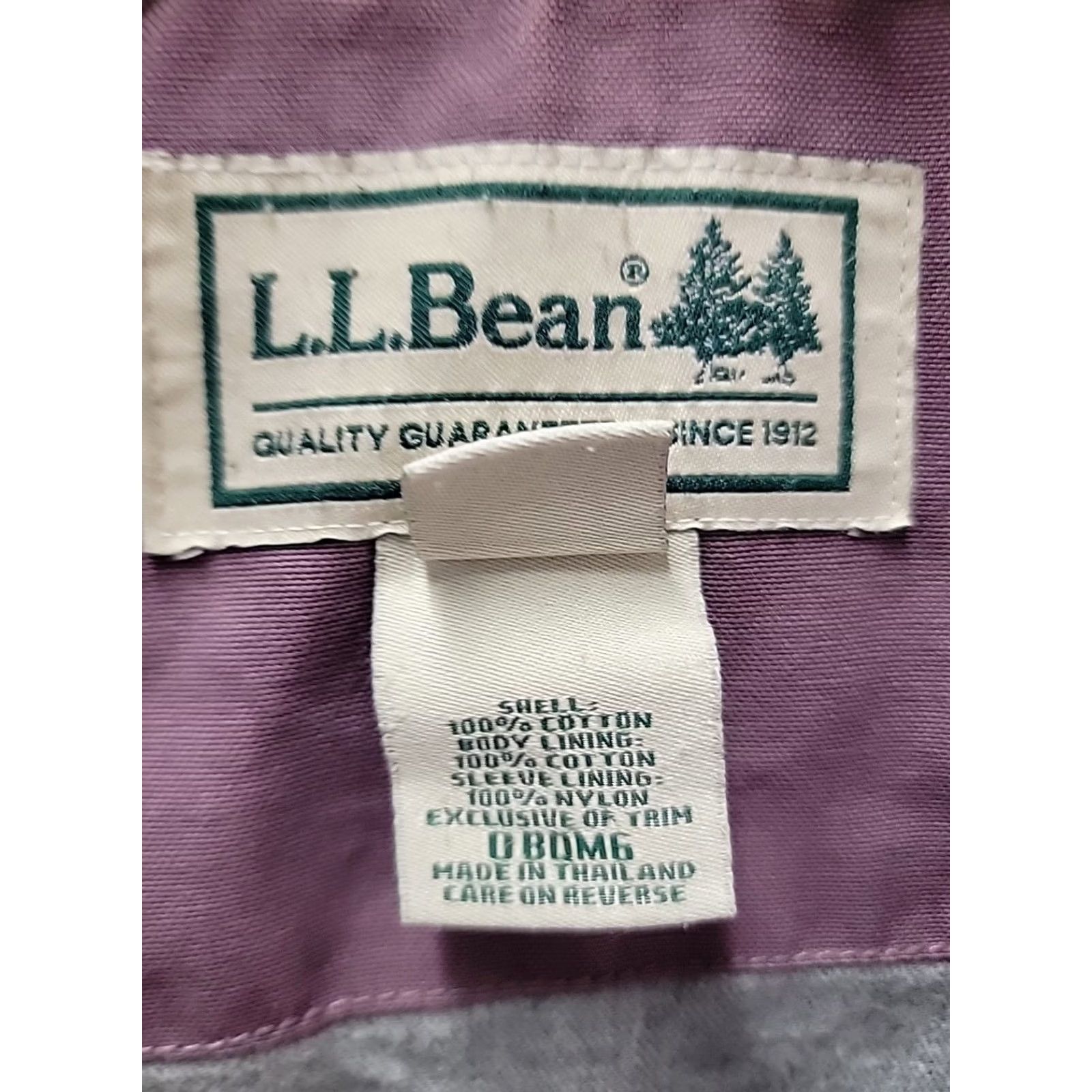 Vintage VINTAGE L.L.Bean Jacket Canvas Field Chore Barn Purple 2XL Women's Adirondack Chore Jacket Size XXL / US 16-18 / IT 52-54 - 2 Thumbnail