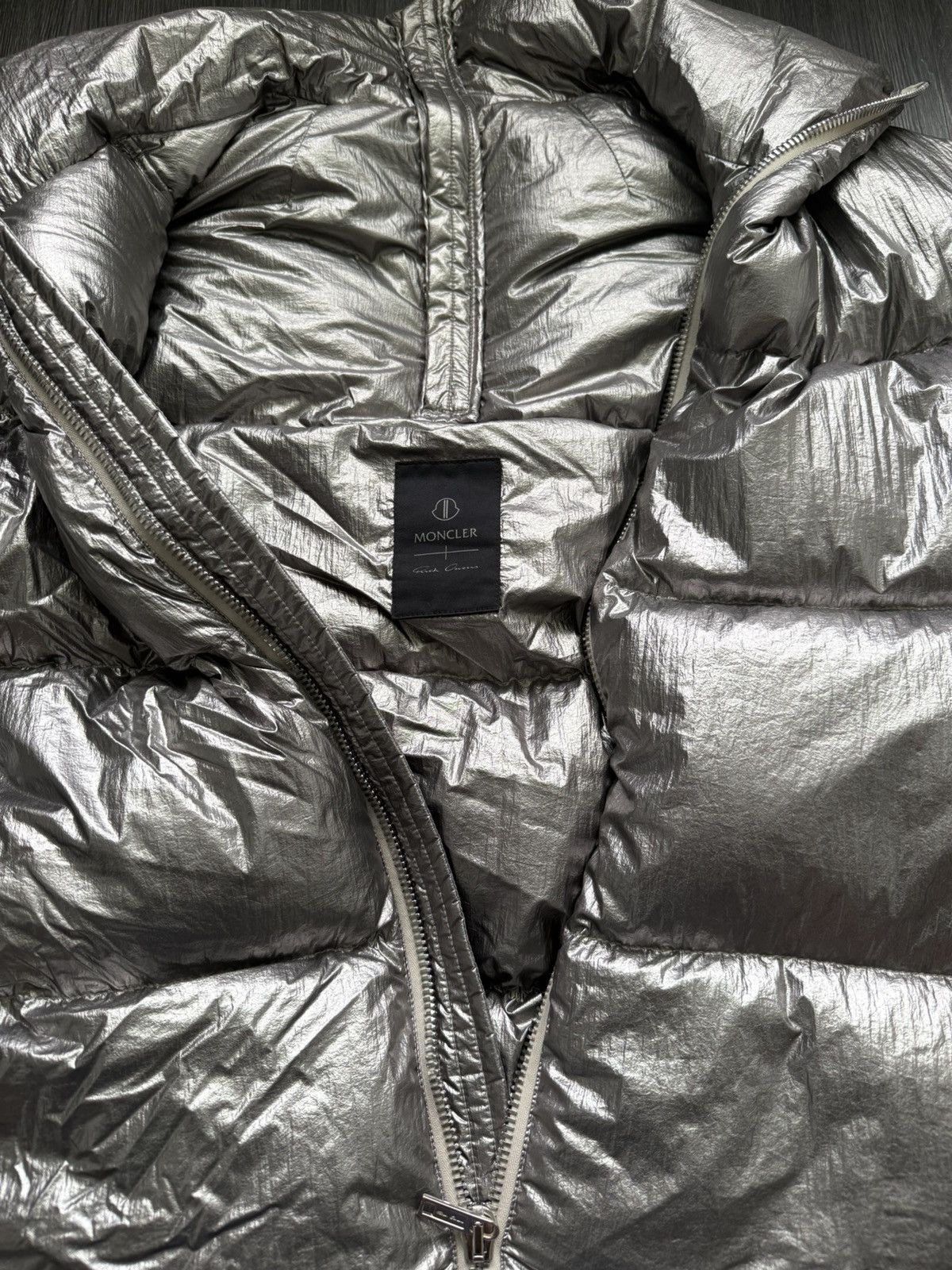 Moncler Moncler x Rick Owens Metallic Cyclopic Shell Down Size US L / EU 52-54 / 3 - 5 Thumbnail